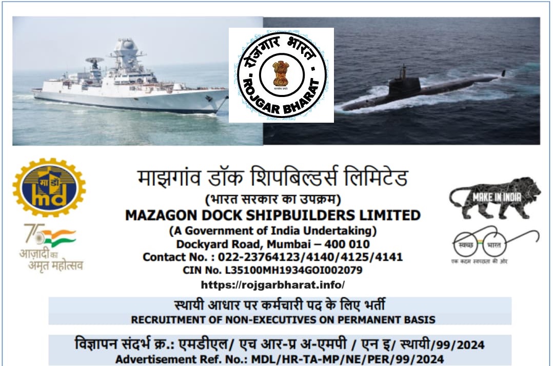 Mazagon Dock MDL Non Executives Recruitment Apply Online Form 2024 for 234 Post.jpg